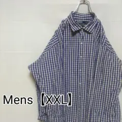 L64【US輸入】ラルフローレン　長袖シャツ【メンズXXL】チェック