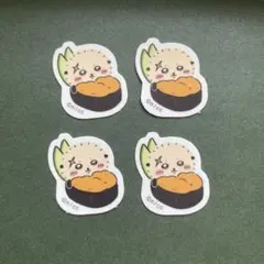 ラッコ　フレークシール4枚