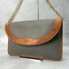 Dior　ディオール　ヴィンテージ　チェーン　フラップ　ショルダーバック