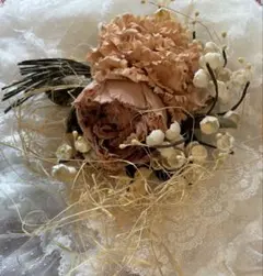 ⭐️ワンダフルワールド⭐️コサージュ⭐️薔薇⭐️ピンク⭐️未使用⭐️ケースあり⭐️ピンクハウスのサムネイル