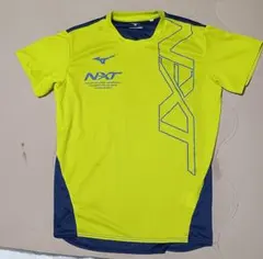Mizuno NXT Tシャツレディース Mサイズ イエロー/ネイビー