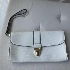 新品未使用　革製品　白　バッグ　RODESKO ロデスコ ハンドバッグ　クラッチ