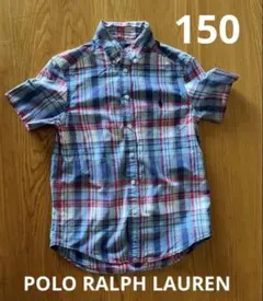 POLO RALPH LAUREN 半袖　チェックシャツ（10-12）　150㎝