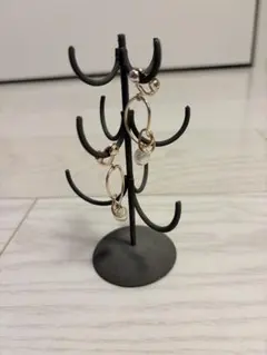 ローズゴールド フープイヤリング