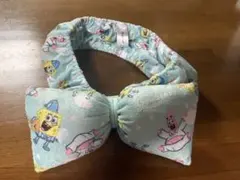スポンジボブ ヘアバンド リボン ライトブルー