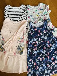 H&M ワンピース セット 長袖 ノースリーブ Aライン