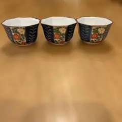 有田焼　香窯　小付　八角小鉢　三個