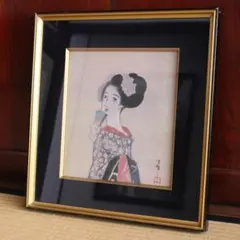 竹久夢二 女性の横顔 版画 198/250 - メルカリ
