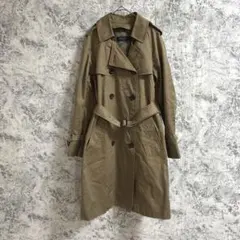 スピックアンドスパン　トレンチコート【38】カーキ　大人上品　シック　光沢感