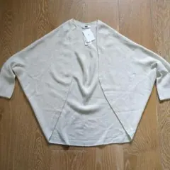 ユニクロ　3Dスフレヤーン　カーディガン　長袖　オフホワイト　M