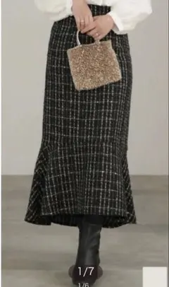 ツイード　マーメイドスカート