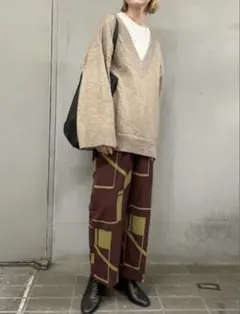 TODAYFUL(トゥデイフル) Geometric Tuck Trousers