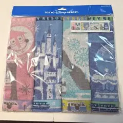 新品　東京ディズニーリゾート ミニタオル　4枚セット　パークデザイン
