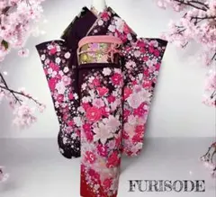 成人式　振袖フルセット　紫　卒業式　前撮り