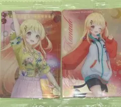 音乃瀬奏メタリックプラカード２枚　ホロライブウエハースvol.2&4 内袋未開封