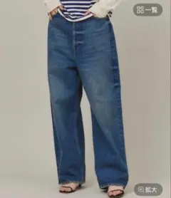＜＆RC＞ワイドルーズデニムパンツ 36のサムネイル