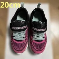 スケッチャーズ　スニーカー20cm ピンク×ブラック