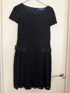 《美品★》M's GRACY エムズグレイシー　総レースワンピース　リボン