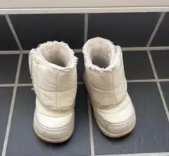 ホワイトファー付きショートブーツ イフミー 子供 ブーツ ホワイト 冬