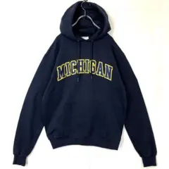 90年代 Champion チャンピオン フーディ パーカー カレッジ ネイビー