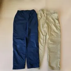 暖パンです UNIQLO 160サイズ ロングパンツ 2色セット