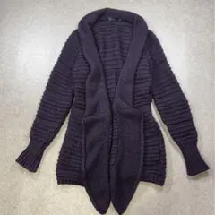 ZARA イタリア製 アルパカ混 ロングニットカーディガン M