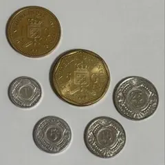 古銭　銀貨保証　オランダ領東インド　1/4ギルダー　グルデン　銀貨　6枚セット オランダ 1ギルダー銀貨 1955年 - メルカリ