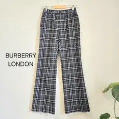 BURBERRY バーバリー チェック 36 パンツ ボトム ワイド グレー