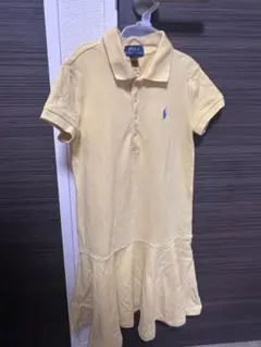 ポロラルフローレン ポロワンピース イエロー キッズ S(7) 130cm