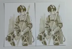 進撃の巨人　特典　ポストカード　2枚 リヴァイ