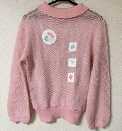 小林ななこ 古着　ニット ピンク