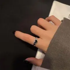 リング 上品 ハート シルバー 【大人気】新品 シンプル 韓国 指輪