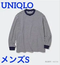 美品　UNIQLO ボーダー長袖Tシャツ Sのサムネイル