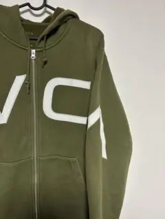 ✨大人気✨　ルーカ　スウェットパーカー　デカロゴ　ジップアップ　カーキ　S
