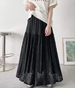 Classical Elf クラシカルエルフ ロングスカート ブラック Mのサムネイル