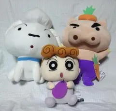 クレヨンしんちゃん　めちゃもふぐっとぶりぶりざえもんぬいぐるみ　ひまわり　シロ