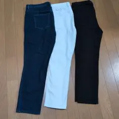 UNIQLO クロップドスキニーパンツ 3色セット Lサイズ