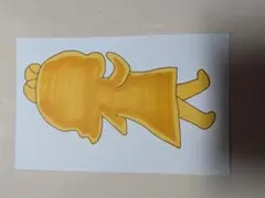 手描きイラスト 女の子 黄色系