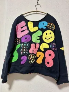 EL RODEO エルロデオ カラフルアップリケ スウェットトップスのサムネイル