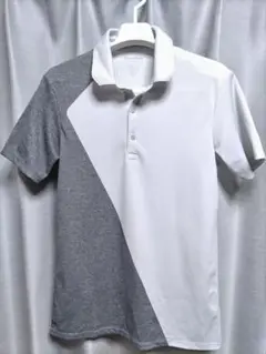 テーラーメイド　ポロシャツ　白×グレー