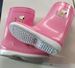 【未使用】スヌーピー　長靴　ピンク　16cm　アサヒシューズ