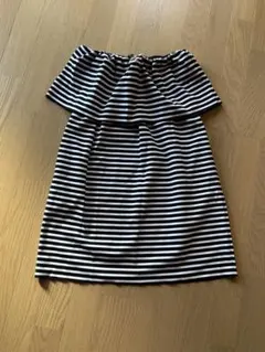 ZARA TRAFALUC ザラ ボーダー ベア ワンピース チューブのサムネイル