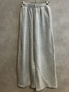 スウェットワイドパンツ 丈長め S グレー UNIQLO