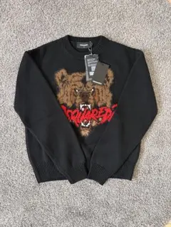 [新品］DSQUARED2 クマ刺繍 クルーネックセーター ニット