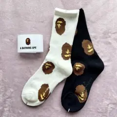 アベイシングエイプ BAPE 靴下ソックス2点セット