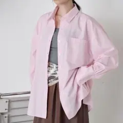 【forksy】 ＜エブリデイシリーズ＞ロングカフスオーバーサイズルーズシャツのサムネイル
