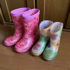 女の子用　レインブーツ　17.0cm 18.0cm 2足セット　長靴