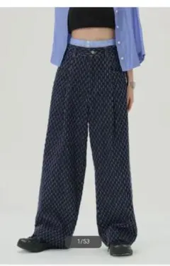 【美品】SLOBE IENA　citron.レイヤードFunny DENIM