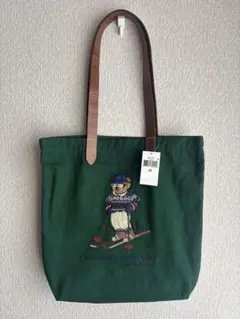 Ralph Lauren ラルフローレン トートバッグ ポロベア　グリーンのサムネイル