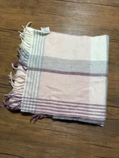 『新品』felice regalo チェック柄マフラー　カシミヤ100%